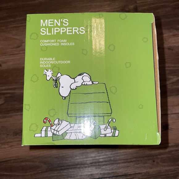 New Mens Peanuts Snoopy Slippers Sizes Small , Medium and Large Available - Picture 3 of 7